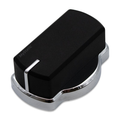 Belling Hob Control Knob Assembly - Black / Chrome - 083240908