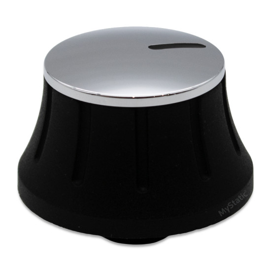Belling Oven Control Knob - Black / Chrome - 083576400