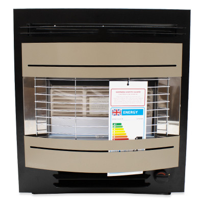 Widney Curvascape GL ECO LPG Gas Fire - Black / Gold - CS1EGLBG