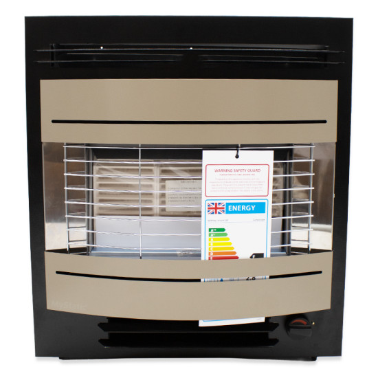 Widney Curvascape GP ECO LPG Gas Fire - Black / Gold - CS1EGPBG