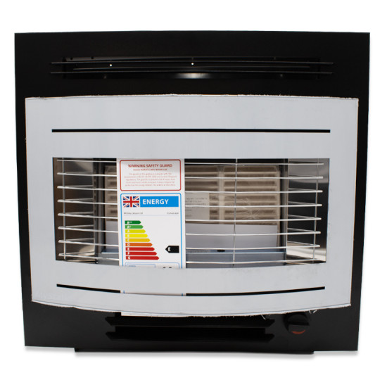 Widney Curvascape GL ECO LPG Gas Fire - Black / Stainless Steel - CS1EGLBSS