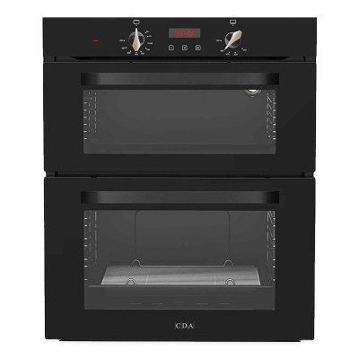 CDA Double LPG Gas Oven with Timer - Black - DG595BL