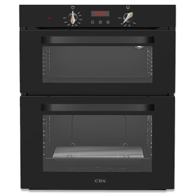 CDA Double LPG Gas Oven with Timer - Black - DG595BL