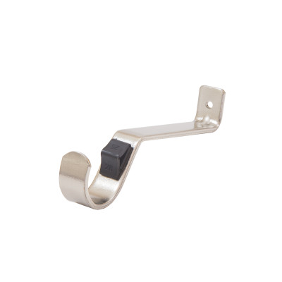 28mm Silver Push Fit Fixed Bracket One Hole