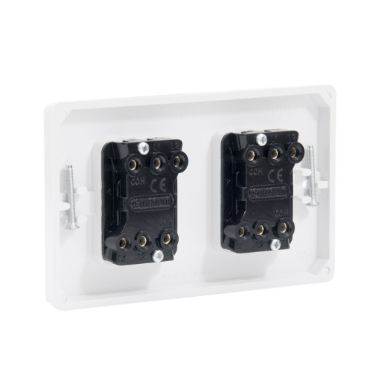 4 Gang 2 Way Light Switch White