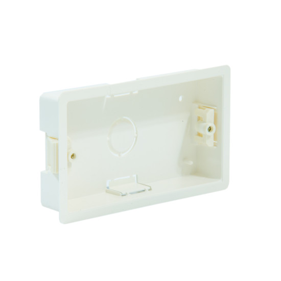 Double Cavity Back Box 25mm Cream 