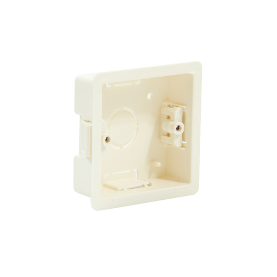 Single Cavity Back Box 25mm Cream 