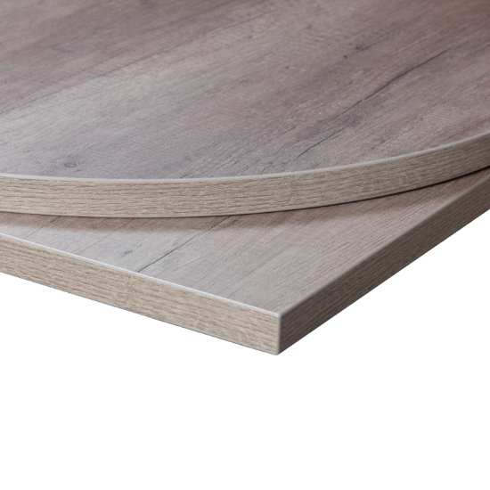 Tabilo Tuff Top Round Table Top Grey Nebraska Oak 800mm