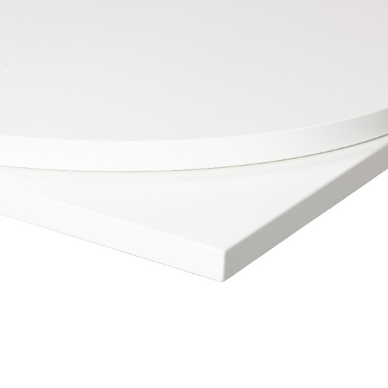 Tabilo Tuff Top Round Table Top White 800mm