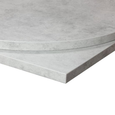 Tabilo Tuff Top Square Table Top Light Grey Chicago Concrete 800mm x 800mm