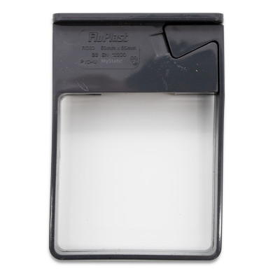 Square Line 65mm Pipe Clip (Single Fix) - Anthracite Grey