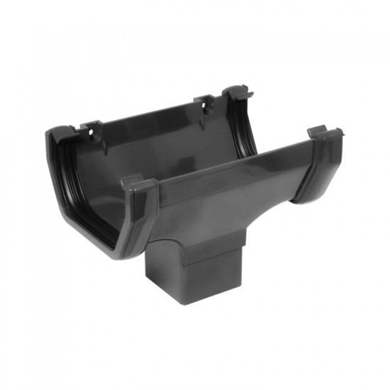 Square Line Gutter Outlet Hopper Anthracite