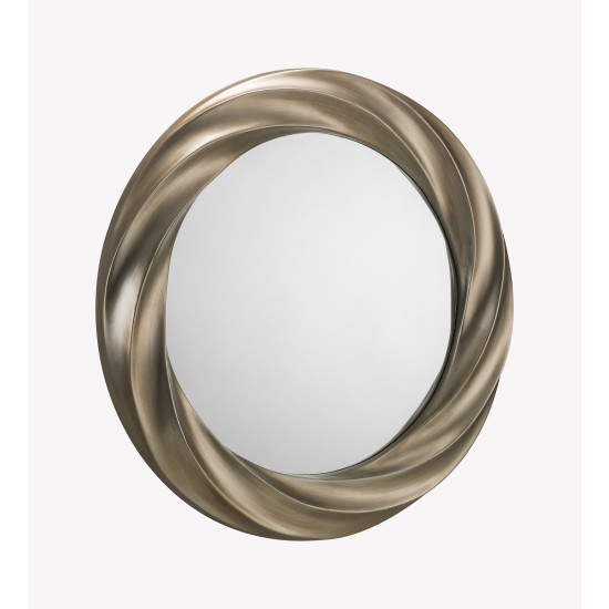 Andante Round Silver Wall Mirror 770mm