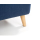 Astrid Blanket Box Blue Linen with Light Oak Legs