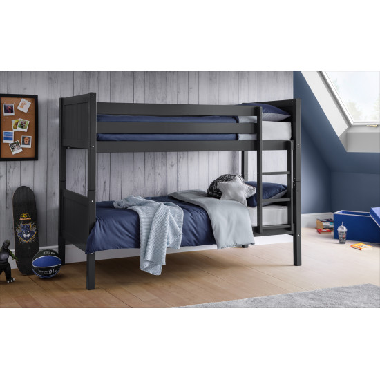Bella Bunk Bed Anthracite Lacquered Finish
