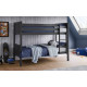 Bella Bunk Bed Anthracite Lacquered Finish