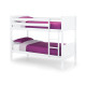 Bella Bunk Bed White Lacquered Finish