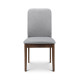 Berkeley Dining Chair Grey Linen & Walnut Finish