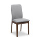 Berkeley Dining Chair Grey Linen & Walnut Finish