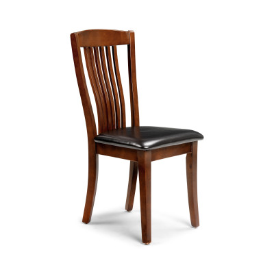 Canterbury Dining Chair Mahogany Stain with Brown Seat Pad