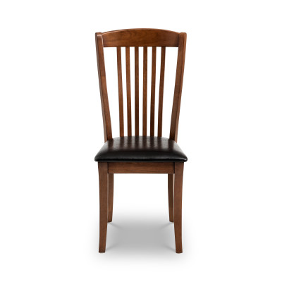 Canterbury Dining Chair Mahogany Stain with Brown Seat Pad