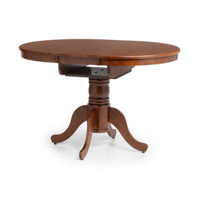 Canterbury Round to Oval Extending Table Mahogany Stain Finish
