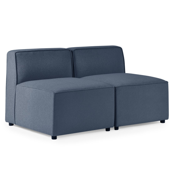 Single Seat Module for Lago Combination Sofa - Blue Linen