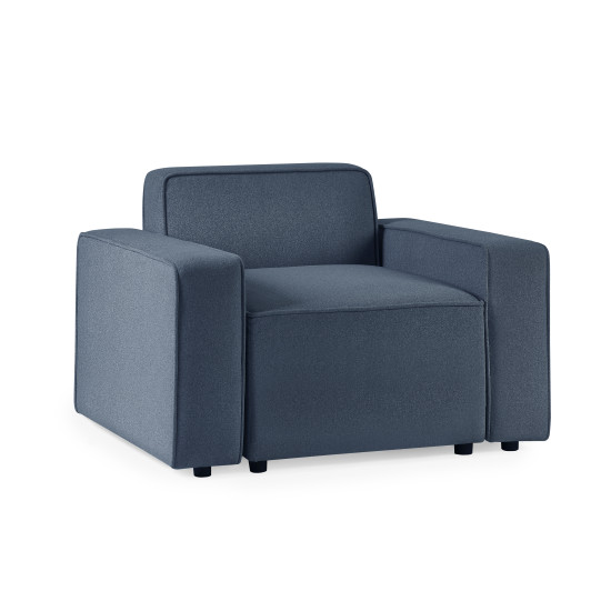 Pair of Arms for Lago Combination Sofa - Blue Linen