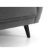 Monza Sofa Bed Retro Style Grey Velvet Fabric