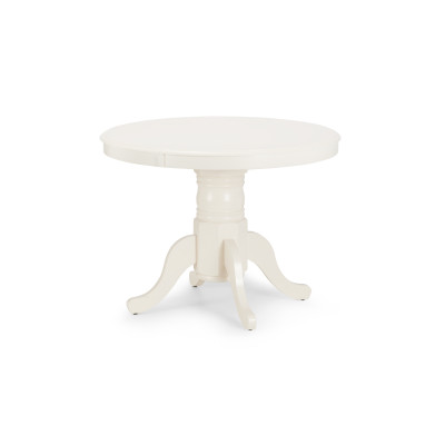 Stanmore Round to Oval Extending Dining Table 100 - 138cm Ivory