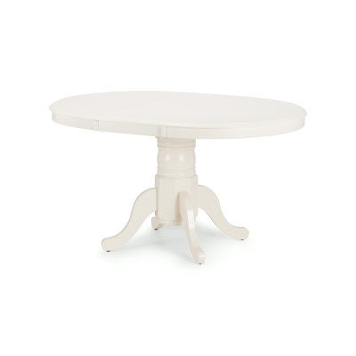 Stanmore Round to Oval Extending Dining Table 100 - 138cm Ivory