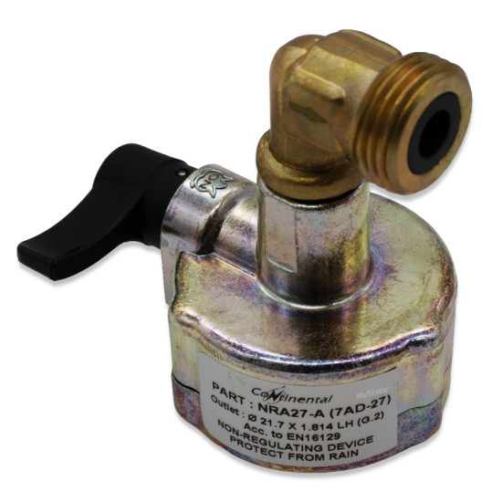 27mm Non Regulating Clip On Adapter - Angled Outlet
