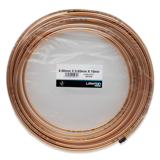 10M x 8mm Copper Tube Coil