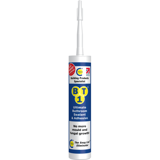 BT-1 Bathroom Sealant & Adhesive - White 290ml