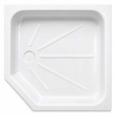 Shower Tray Insert with Cut-Off Corner - White - PC004835