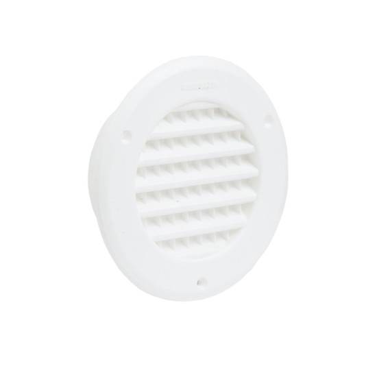 Round Louvered Vent 2500Sqmm White