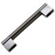 TD470BSNCP Keyhole Handle – Satin Nickel / Polished Chrome