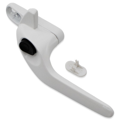 Eltherington Cockspur Window Handle (Left Hand) - White - COM0000625