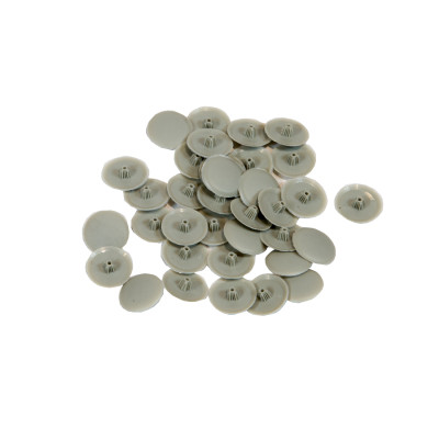 Screw Cap Cover Fog Grey - 100 Pack