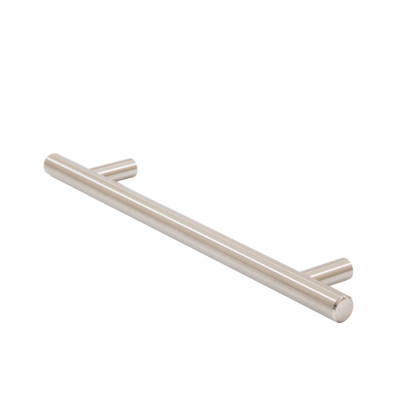 T Bar Handle Brushed Nickel 160mm