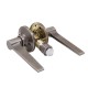 Tapered Bar Passage Door Handle Pewter