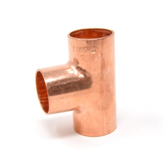 End Feed 22mm Copper Tee