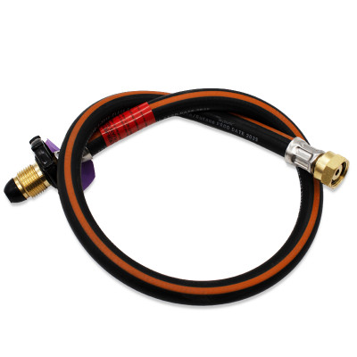 0.75M LPG Pigtail POL x W20 NRV Rubber Handwheel Hose