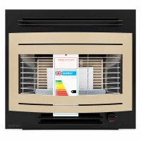 Widney Curvascape GL ECO LPG Gas Fire - Black / Gold - CS1EGLBG