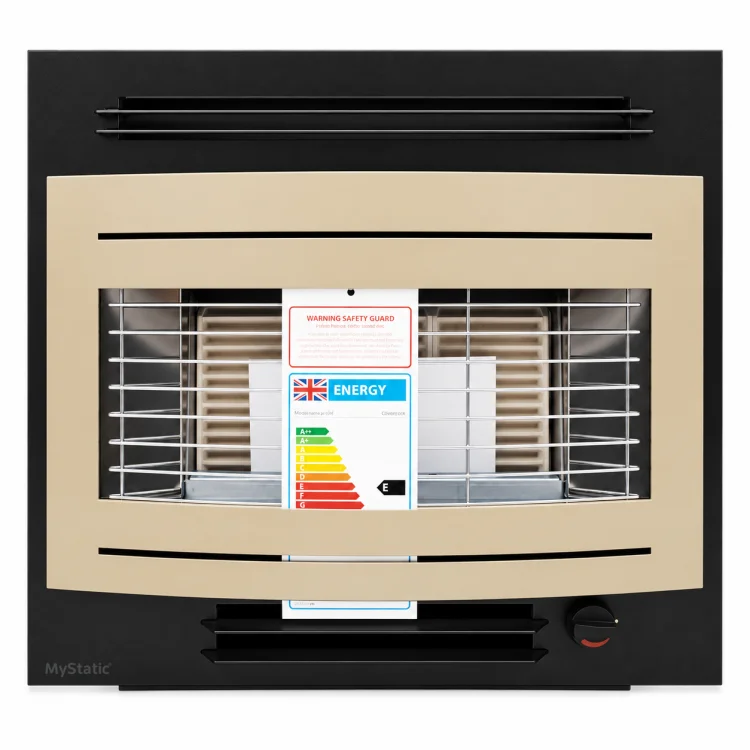 Widney Curvascape GL ECO LPG Gas Fire - Black / Gold - CS1EGLBG