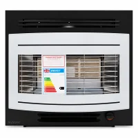 Widney Curvascape GL ECO LPG Gas Fire - Black / Stainless Steel - CS1EGLBSS