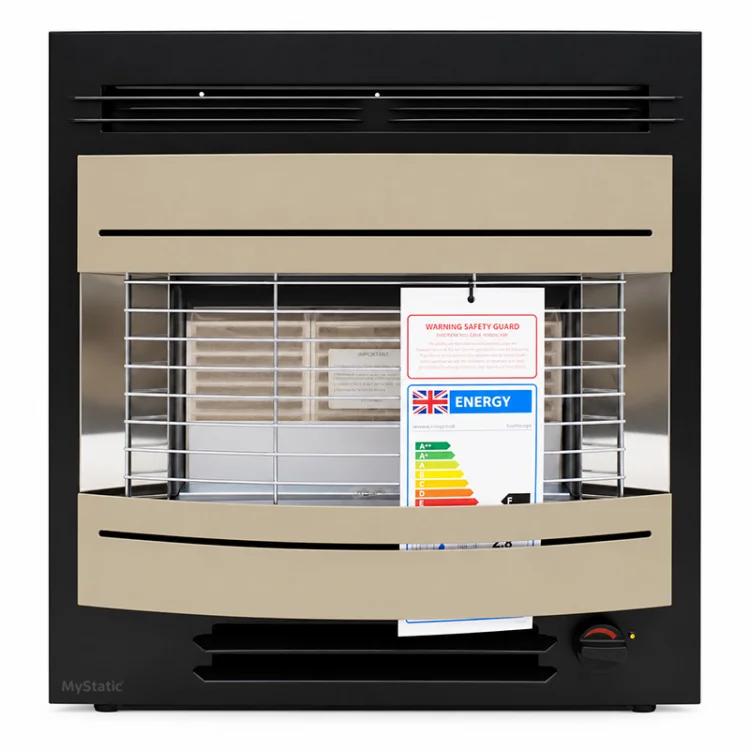 Widney Curvascape GP ECO LPG Gas Fire - Black / Gold - CS1EGPBG