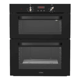 CDA Double LPG Gas Oven with Timer - Black - DG595BL