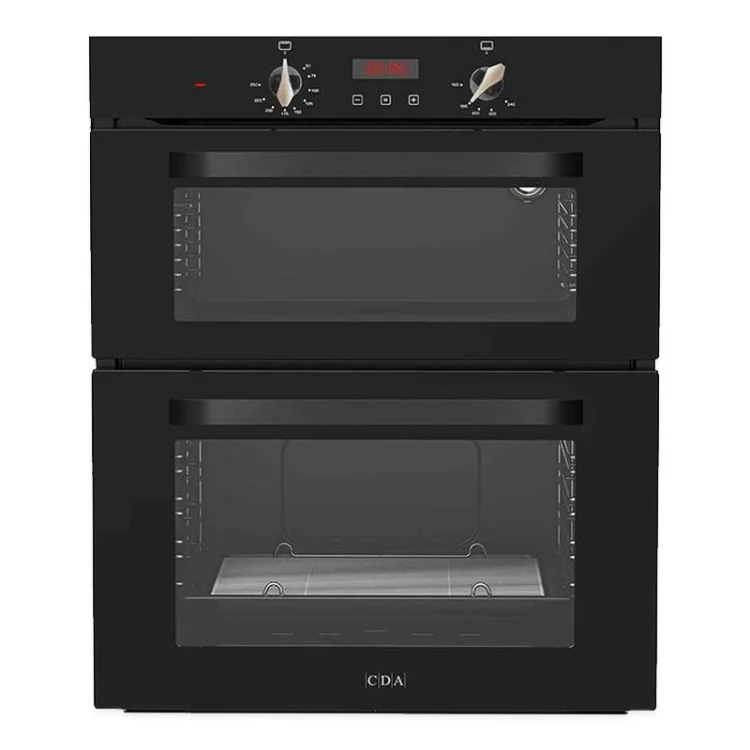 CDA Double LPG Gas Oven with Timer - Black - DG595BL