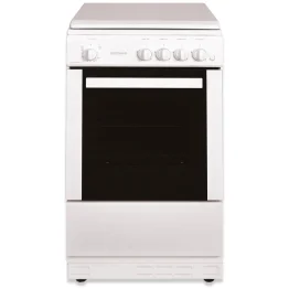 Statesman Legacy 50cm Gas Cooker with Lid - White - LEGACY50GSLF